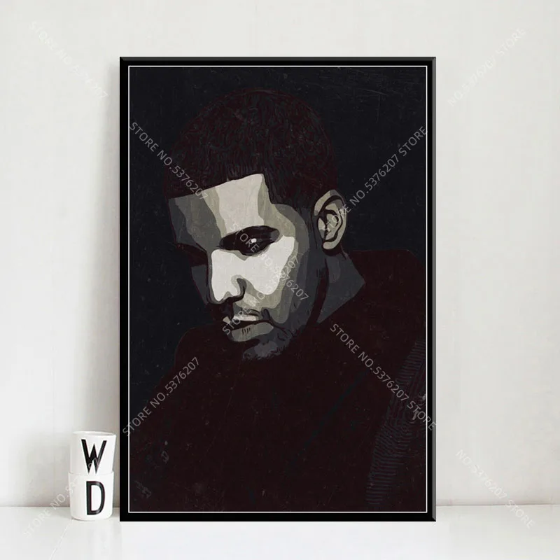 EB002 Drake Rap Hip Hop Art Music Musician Poster and Canvas